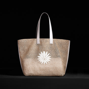 White raffia clearance bag