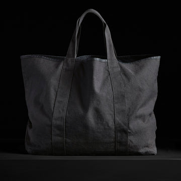 Canvas shopper bag with shoulder strap