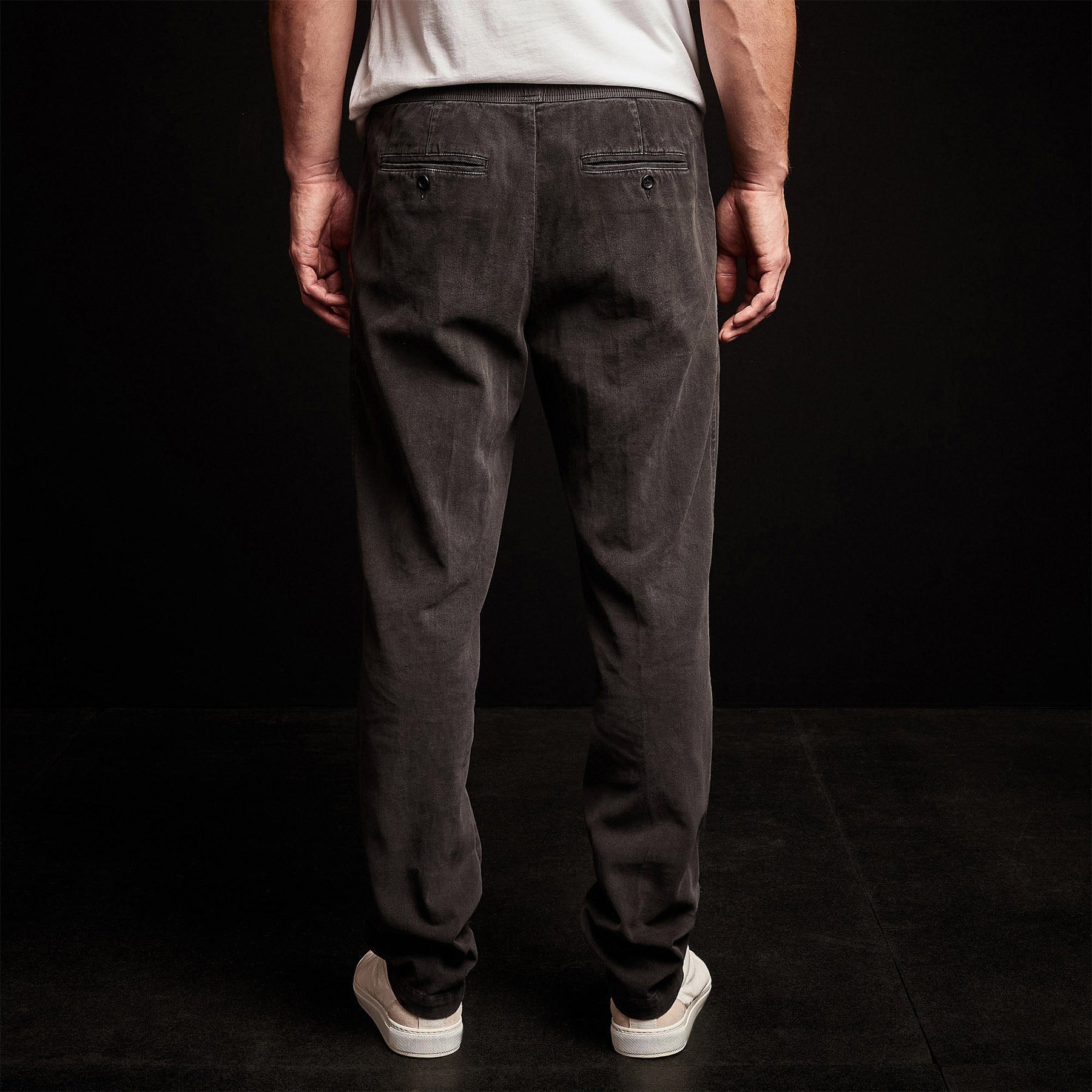 Brushed Cotton Twill Trouser - Dark Olive Pigment | James Perse