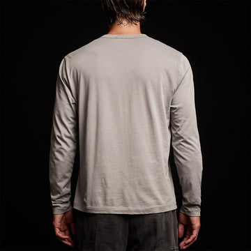 Long Sleeve Thermal Henley - Sea Captain Pigment