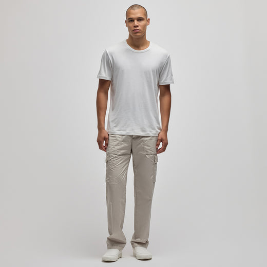 Brushed Lotus Crew - White | James Perse Los Angeles