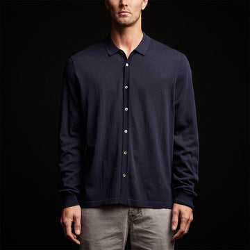 Los Angeles Apparel | Shirt for Men in Navy, Size XL