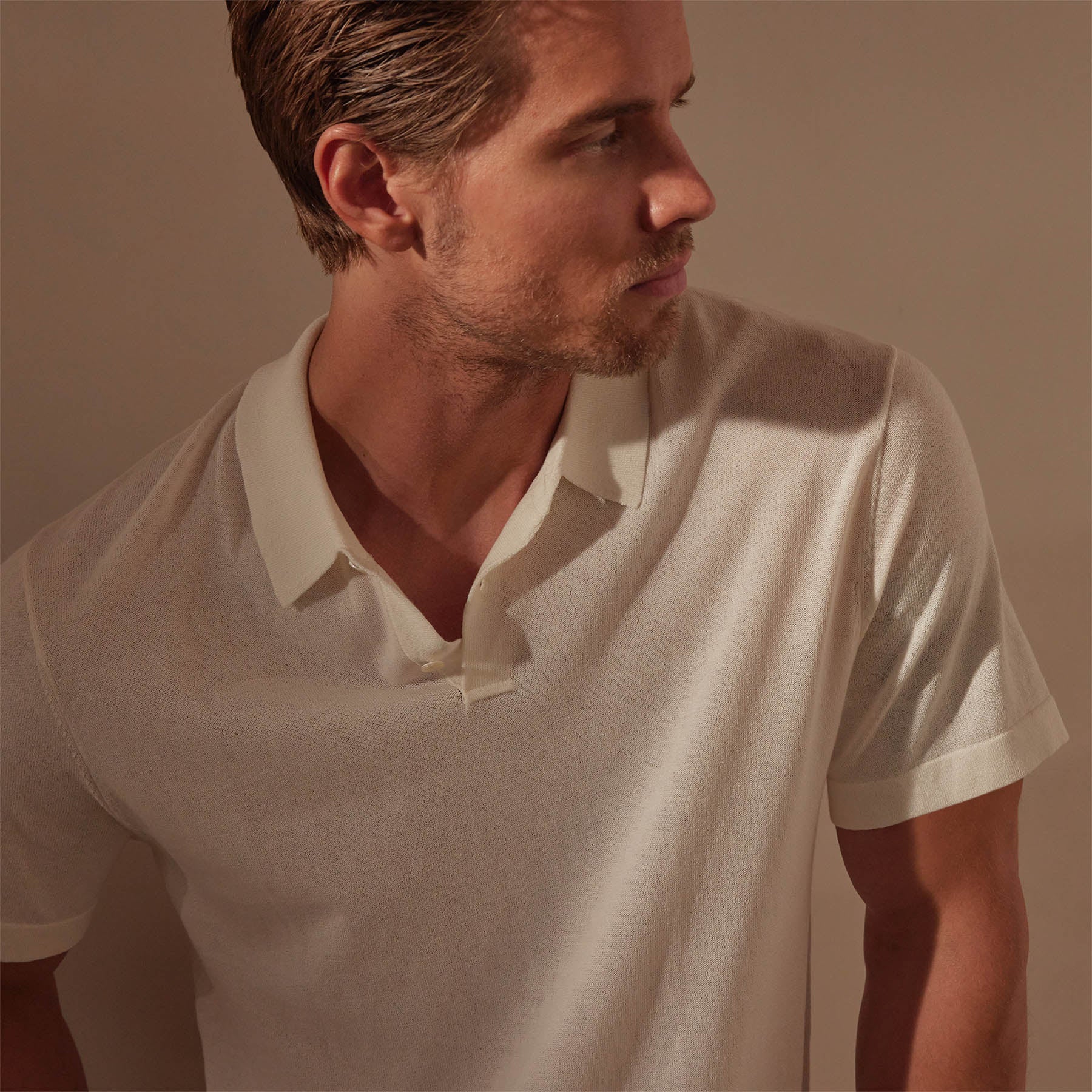 San Jacinto Knit Polo - White