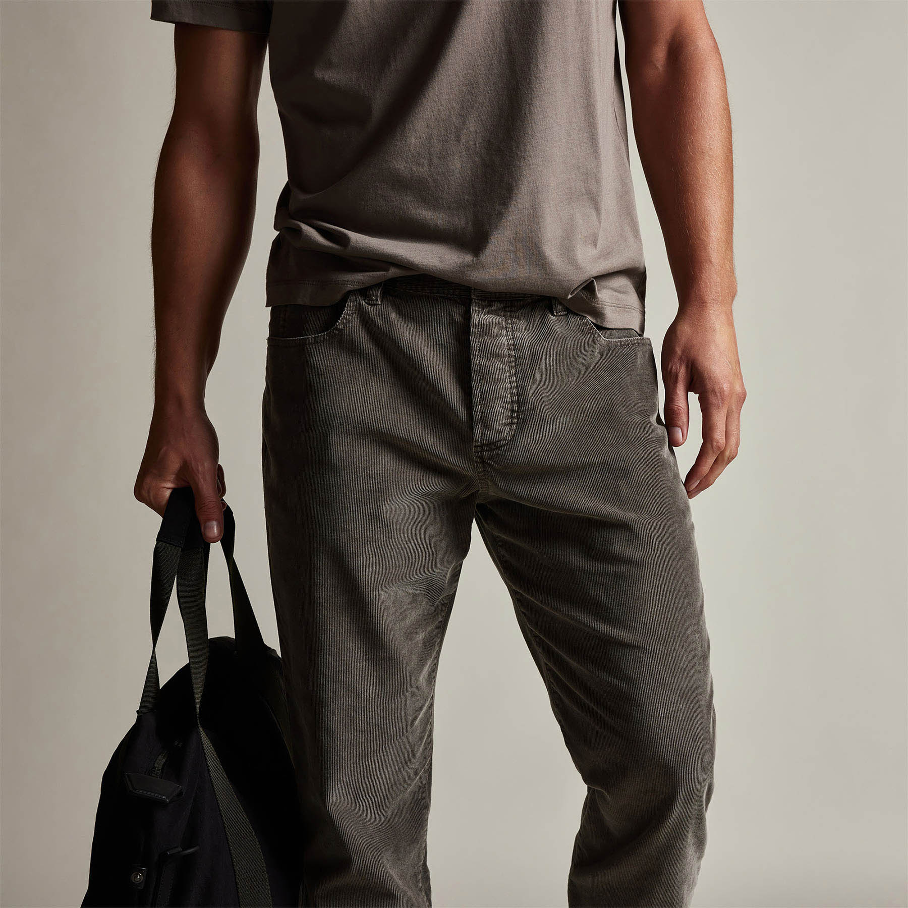 5 Pocket Corduroy Pant - Burro Pigment | James Perse Los Angeles