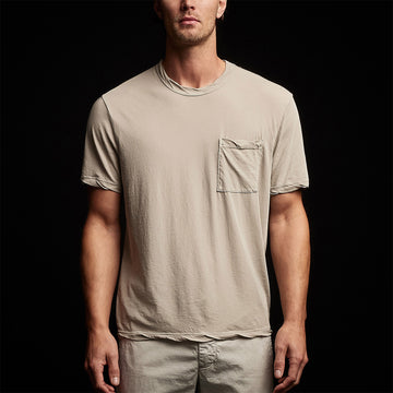 Jersey Short Sleeve Pocket Crew - Mineral Pigment | James Perse