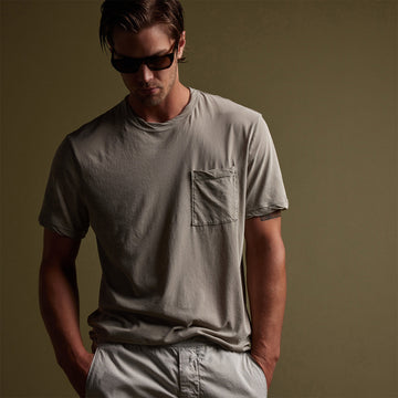 Jersey Short Sleeve Pocket Crew - Mineral Pigment | James Perse