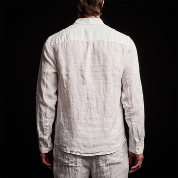 wrinkled white shirt