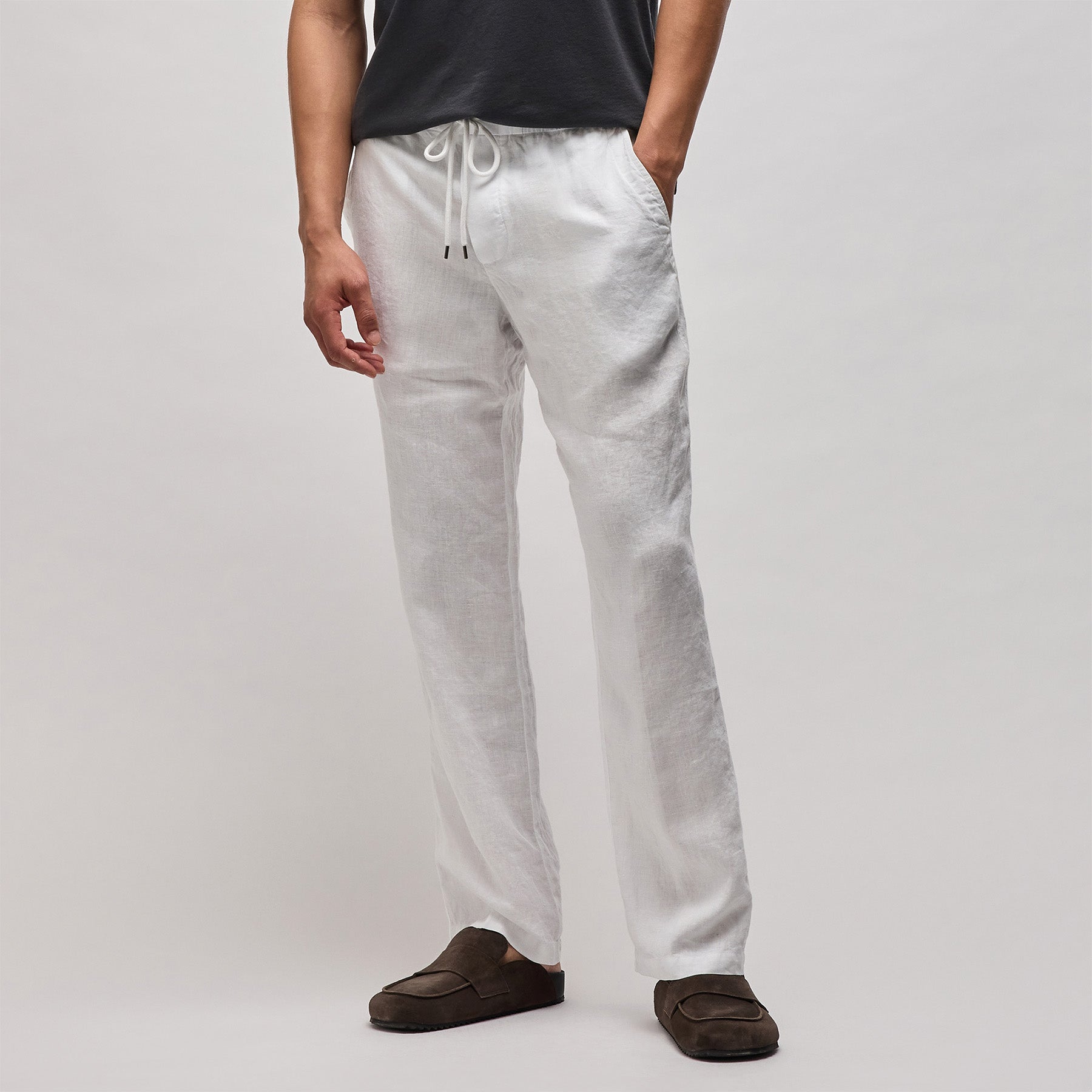 Relaxed Linen Pant - Palm Pigment | James Perse Los Angeles