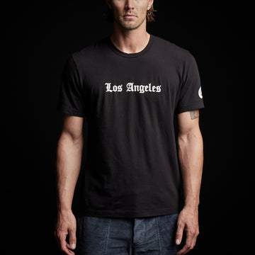 CA Gothic Short Sleeve Crew - Black | James Perse Los Angeles