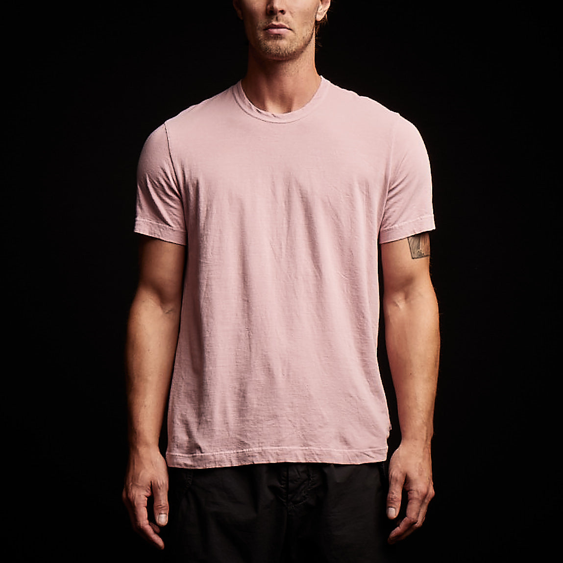 Short Sleeve Crew Neck - Antique Rose Pigment | James Perse Los