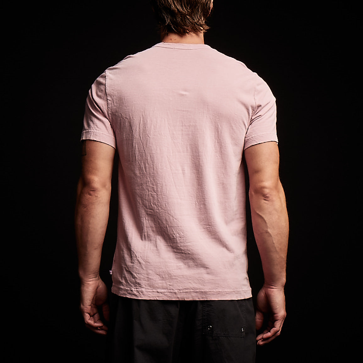 Short Sleeve Crew Neck - Antique Rose Pigment