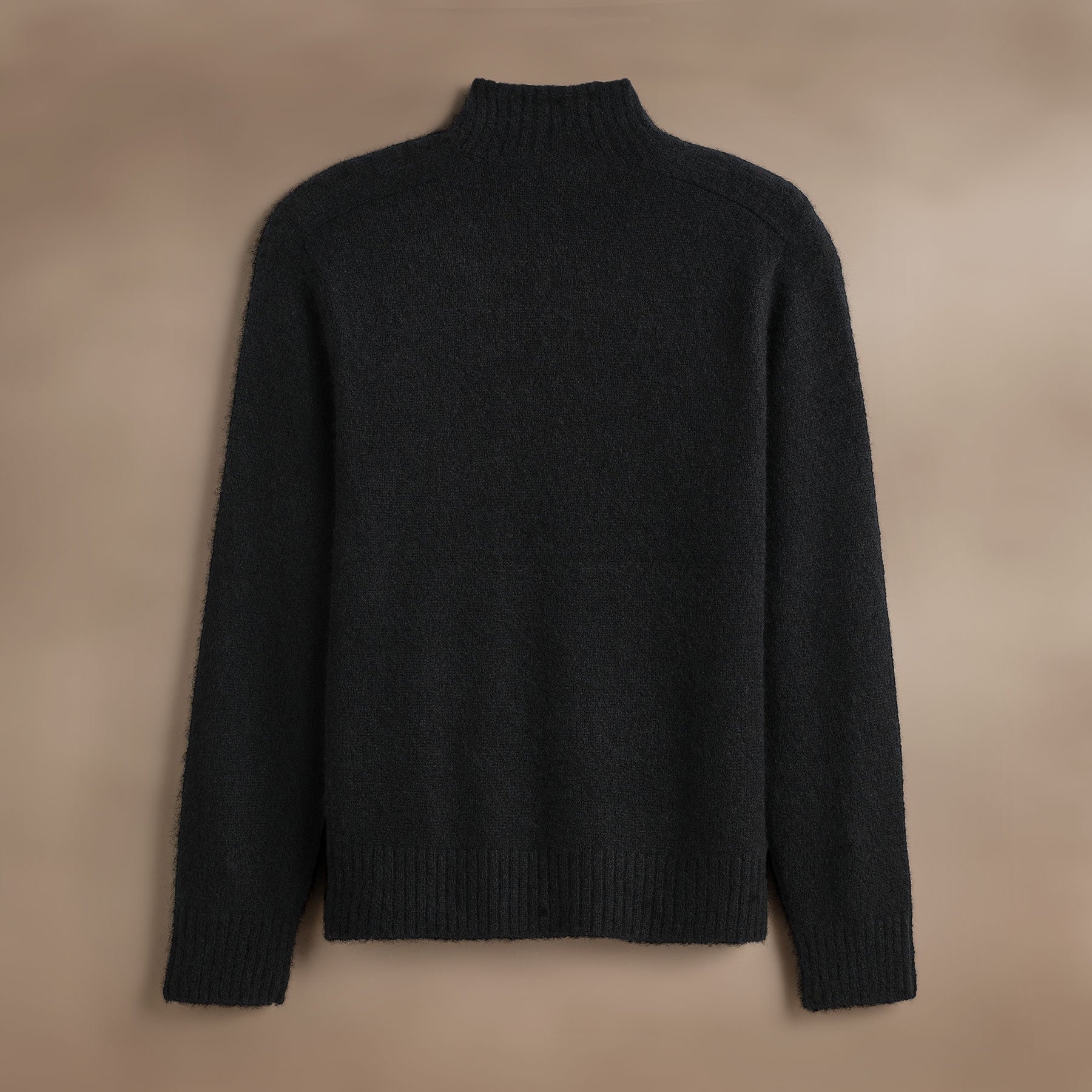 Cashmere Funnel Neck Sweater True Black