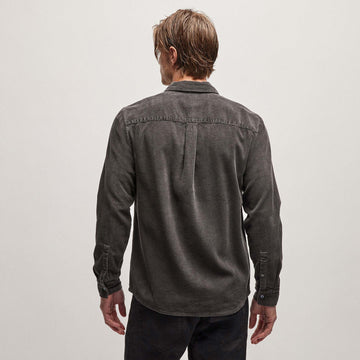 Albini Glacier Melange Fine Stretch Corduroy Men's Dress Shirt
