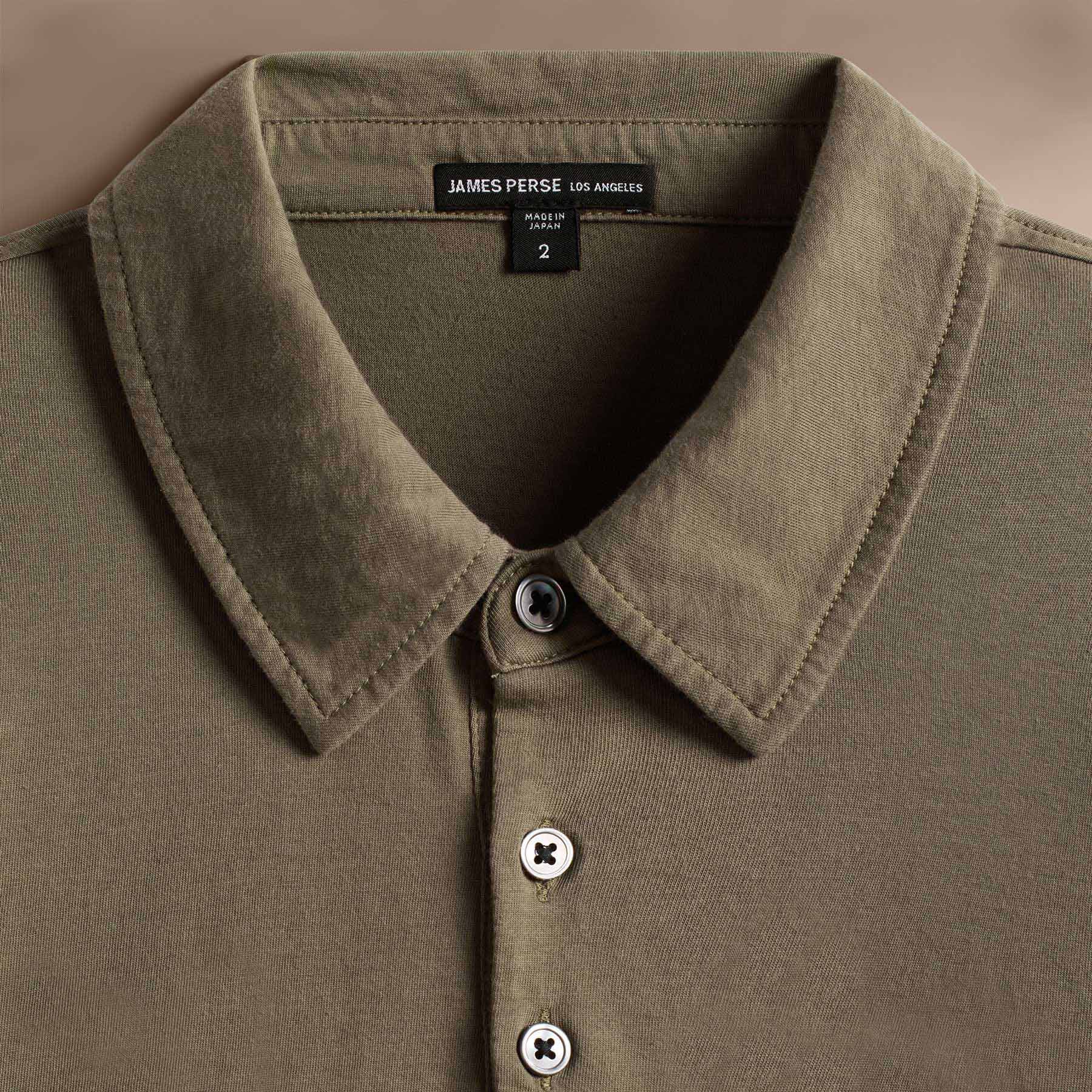 James Perse Men s Long Sleeve Pocket Polo