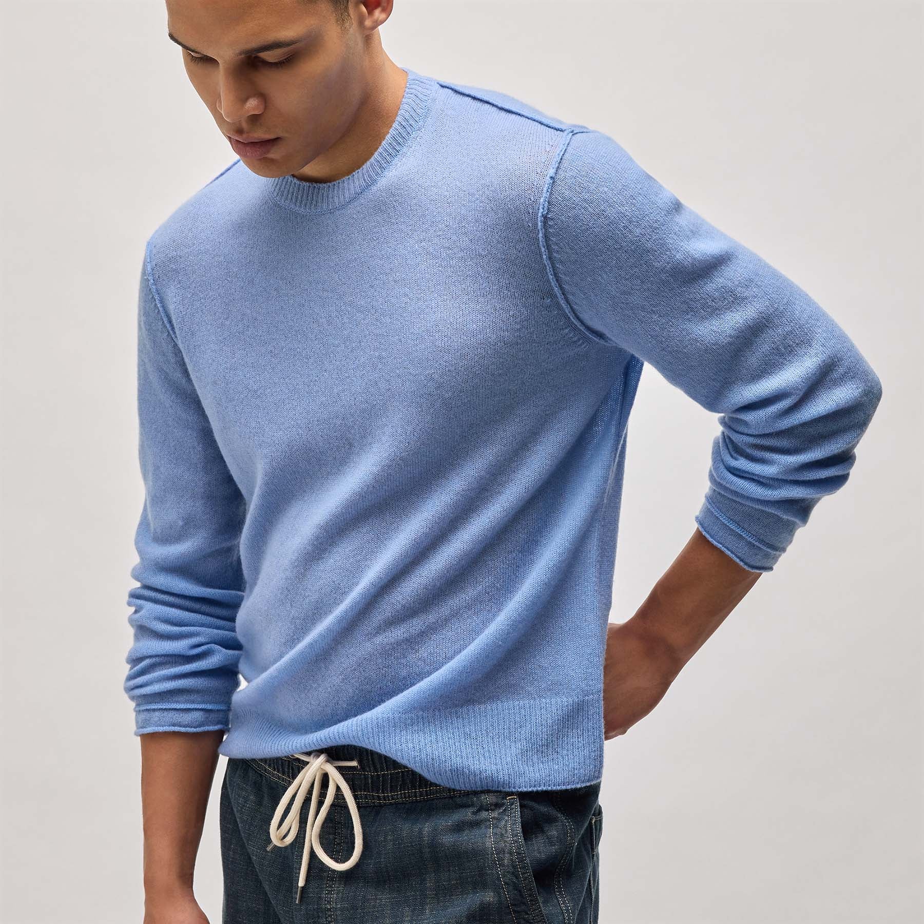 Lightweight Cashmere Crew - Coast | James Perse Los Angeles