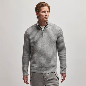Half zip grey sweater sales