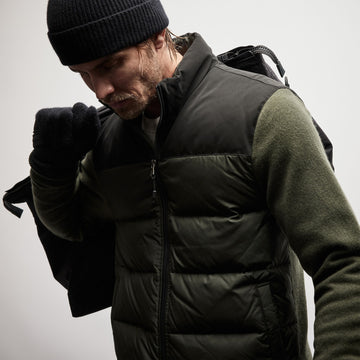 James shops perse puffer vest