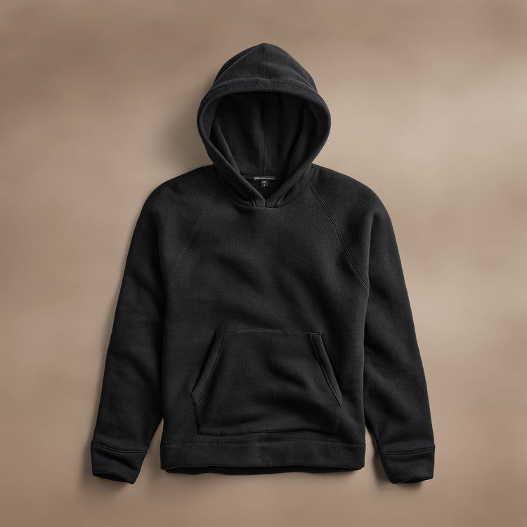 Cozy Hooded Sweatshirt Black James Perse Los Angeles