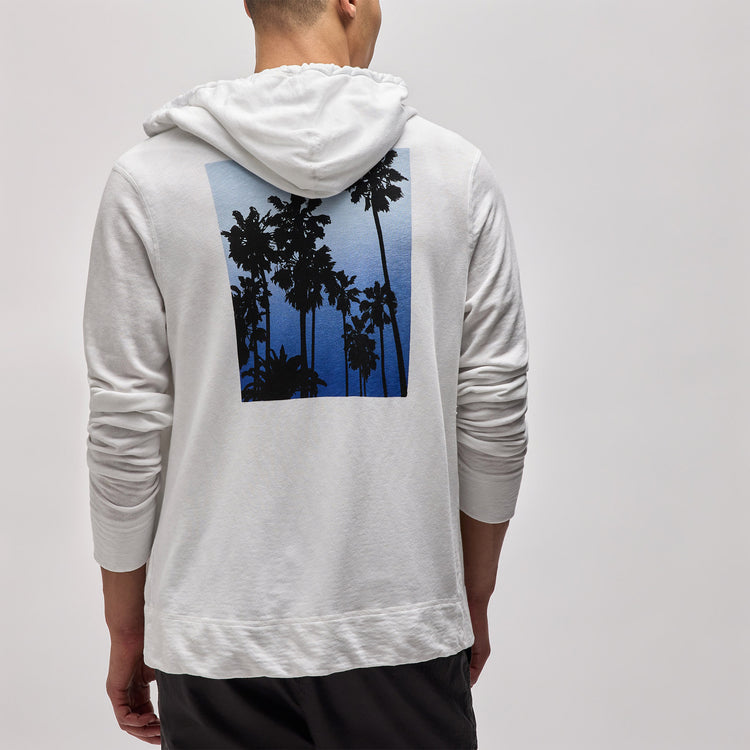 White and blue graphic hoodie deals