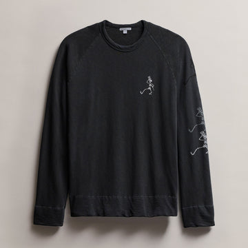 Men's Grateful Dead Dancing Skeleton Sweatshirt - Black | James Perse Los  Angeles