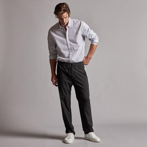 Oversized stretch wool trousers, colonial