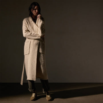 Cashmere Double Breasted Coat Biscotti