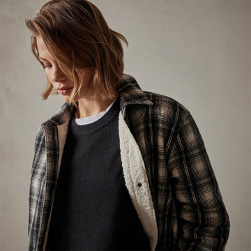 Lined sales plaid jacket