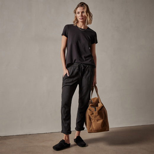 Soft Drape Pant - Black | James Perse Los Angeles