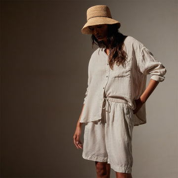 James perse linen shirt dress hotsell