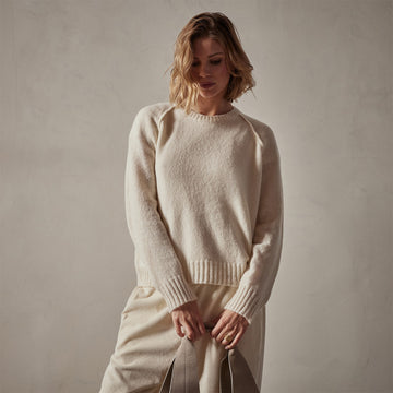 Cashmere Crew Sweater - Ivory