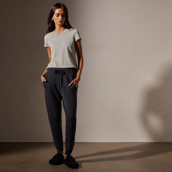 Cashmere Track Pant Coal James Perse Los Angeles