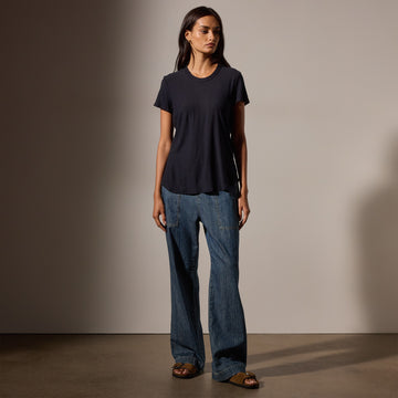 James perse sheer slub crew neck tee 2025