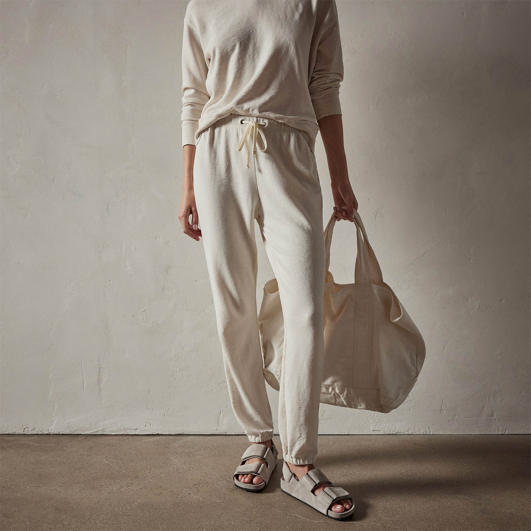JAMES PERSE Genie Supima cotton-terry track pants