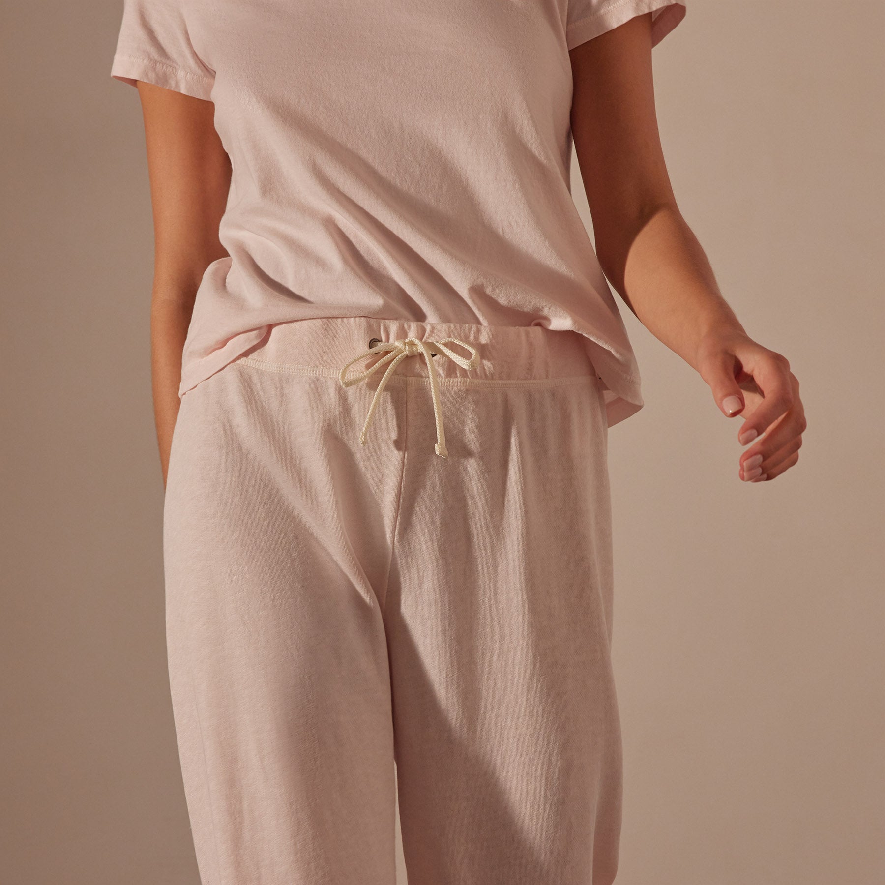 Vintage French Terry Cutoff Sweatpant - Nougat Pigment | James 