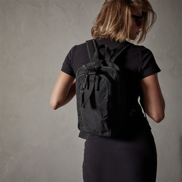 Mini Zip Backpack - Black | James Perse Los Angeles