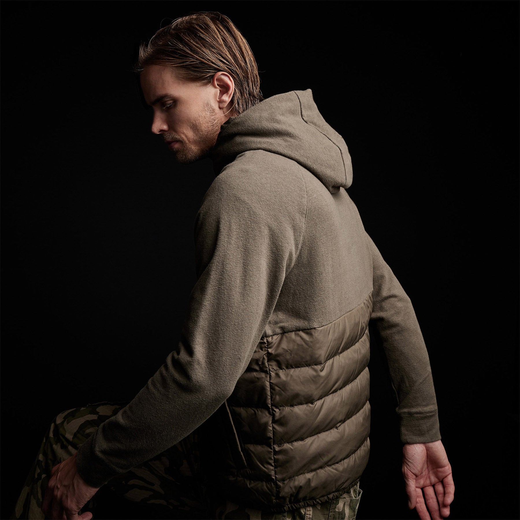 Olive Hooded Los Angeles | Jacket Pullover James - Perse