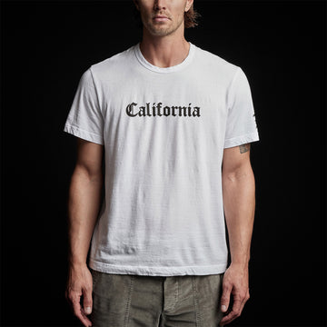 CA Gothic Short Sleeve Crew - White | James Perse Los Angeles