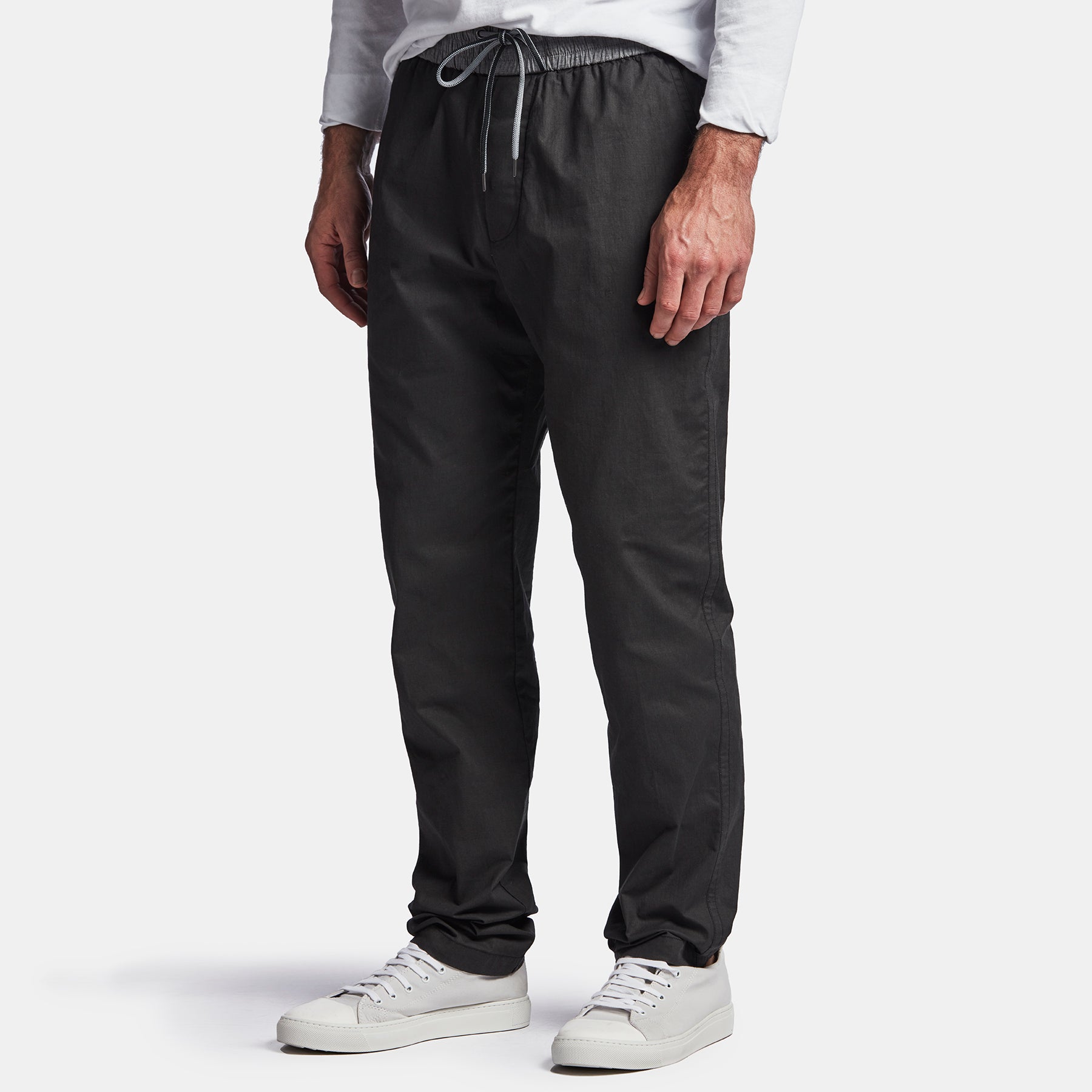 Lightweight Printed Flannel Pant - Black