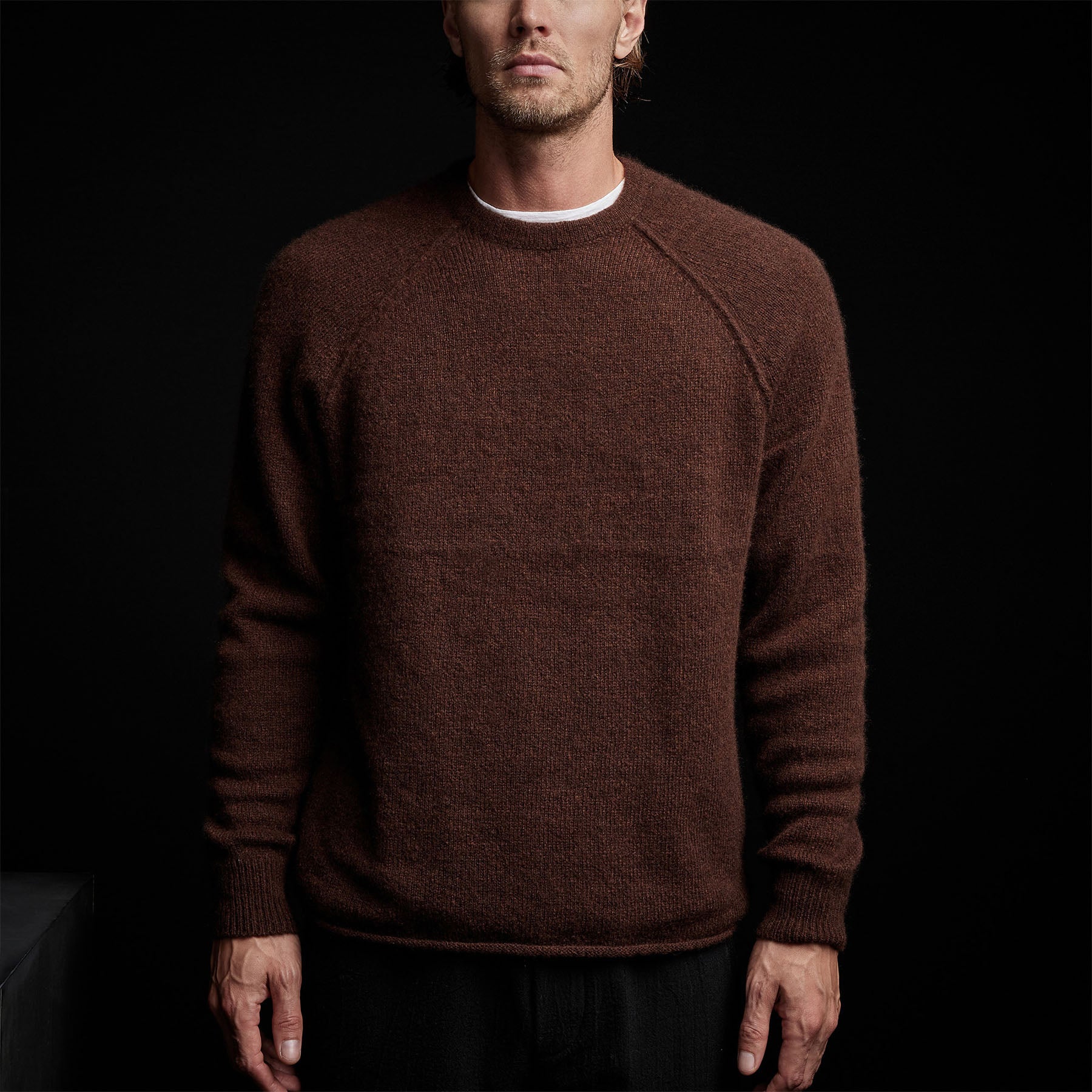 Mid Gauge Cashmere Sweatshirt - Americano | James Perse Los Angeles