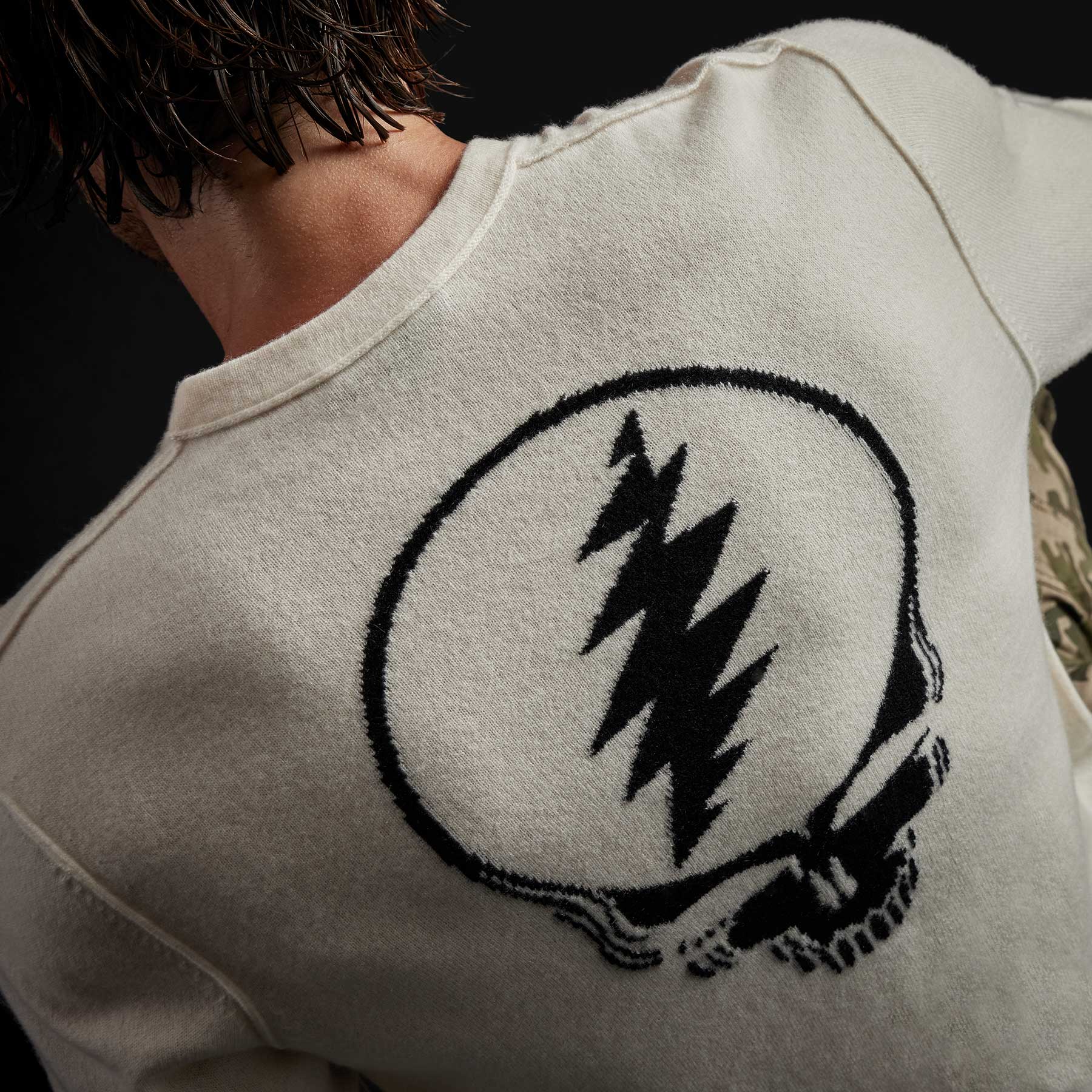 Grateful Dead Recycled Cashmere Sweater - Anthracite | James Perse