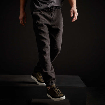 Slub Linen Cargo Pant - Magma Pigment