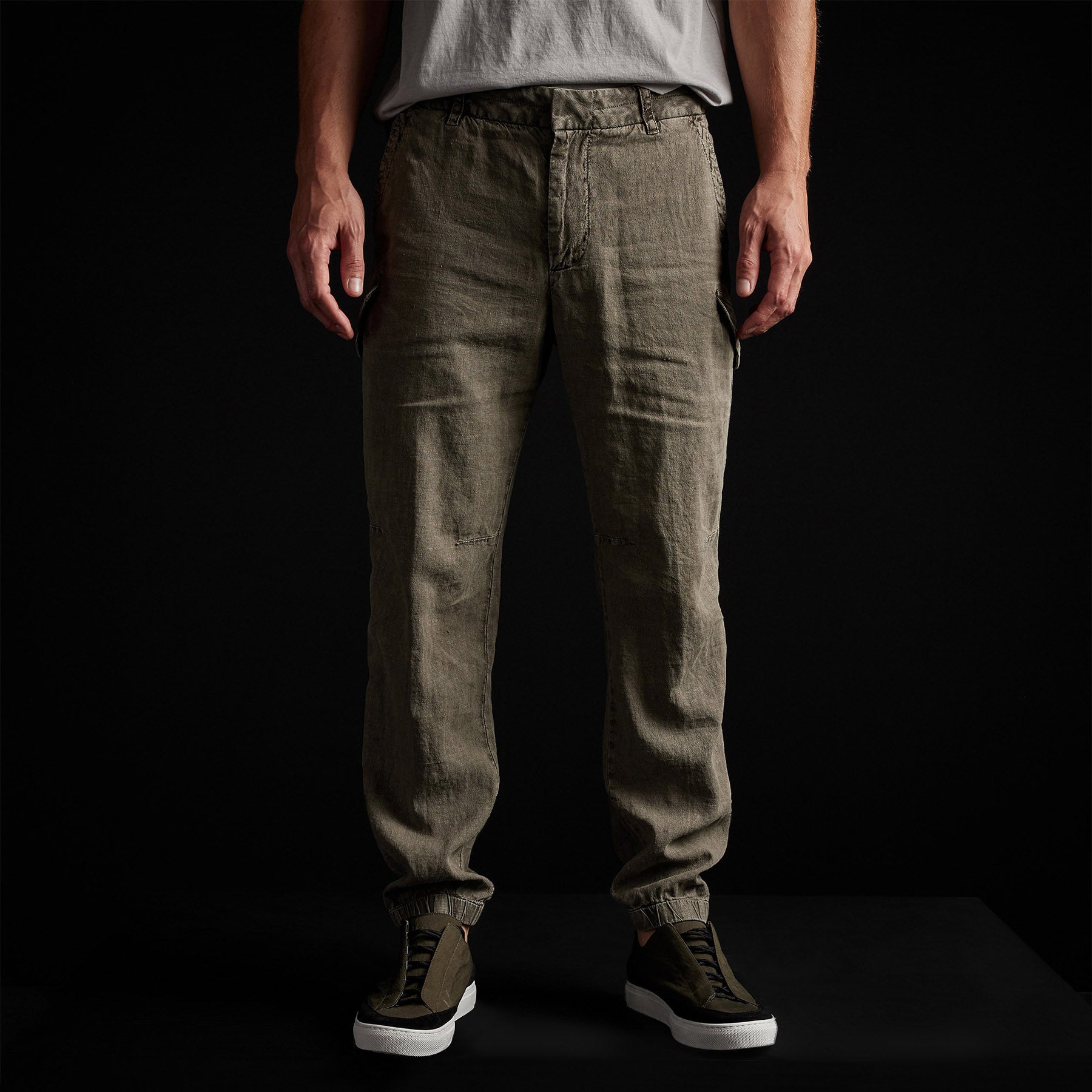 Slub Linen Cargo Pant - Platoon Pigment