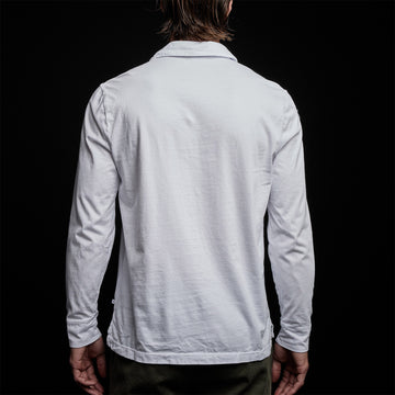 Sueded Jersey Rugby Polo - White | James Perse Los Angeles