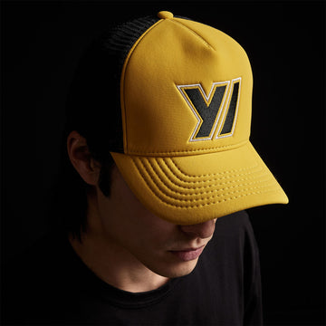 Y/ Outline Scuba Trucker Hat - Crocus Yellow | James Perse Los Angeles