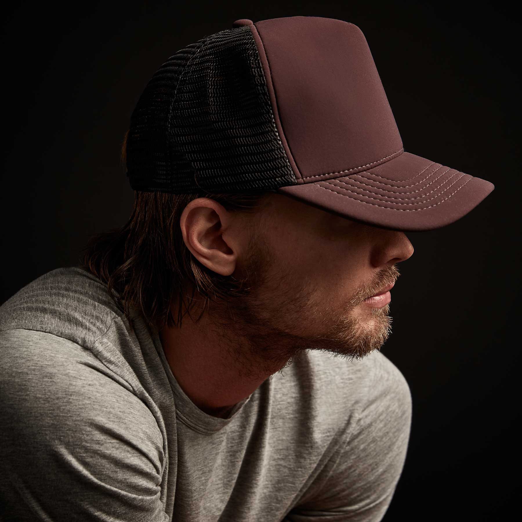 Scuba Trucker Hat - Bordeaux | James Perse Los Angeles