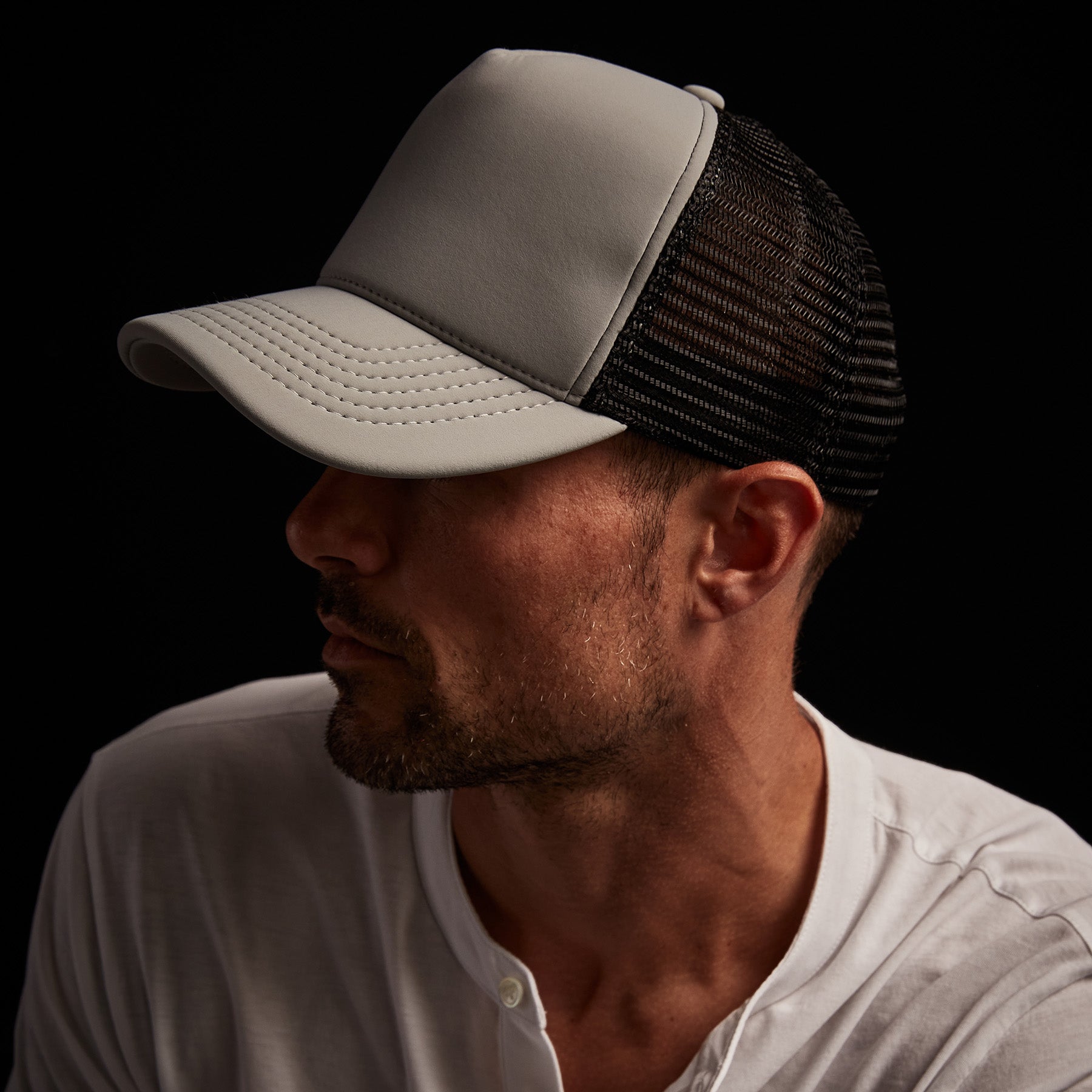 Scuba Trucker Hat - Black Angeles James Los | Perse