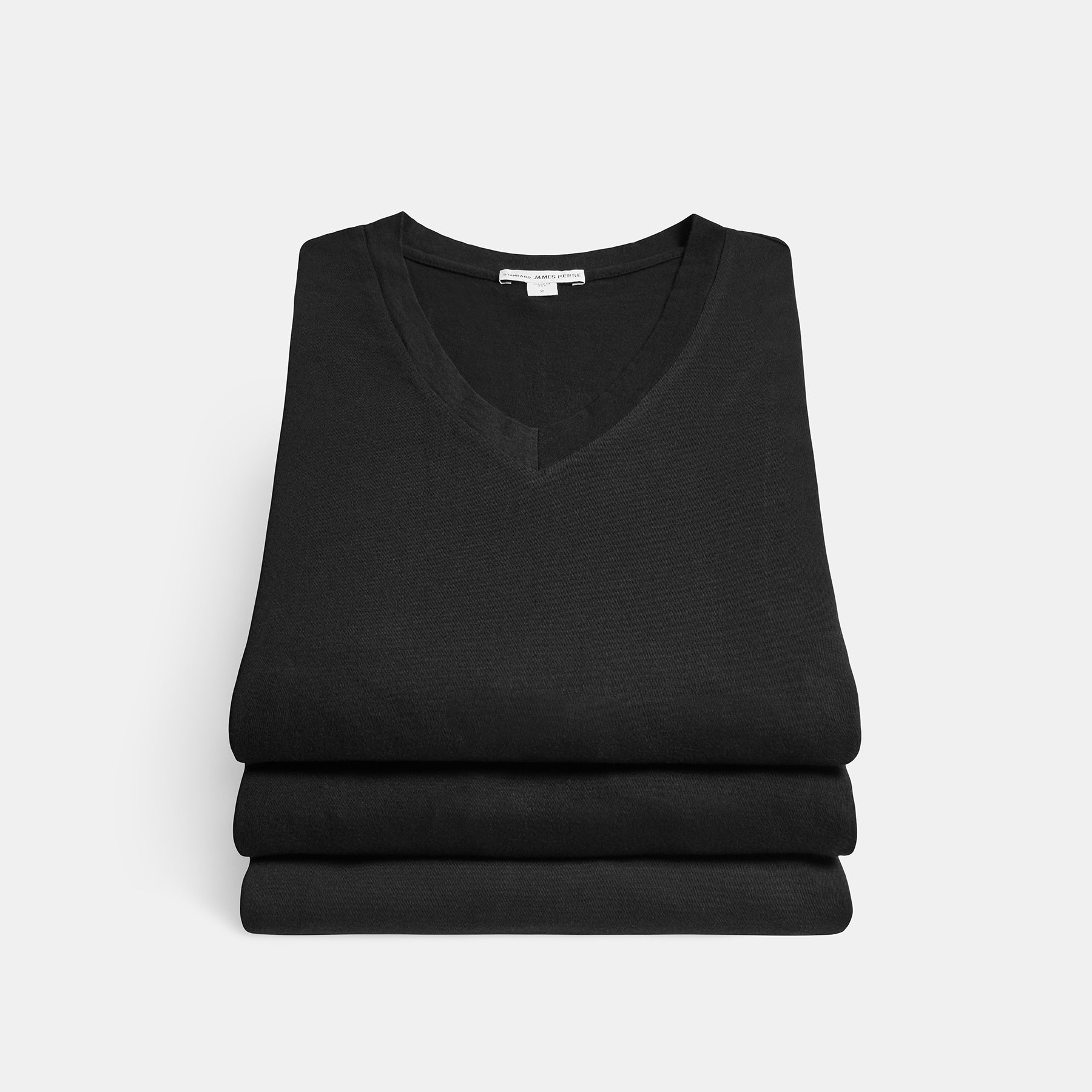 3 Pack Short Sleeve V Neck Tee - Black/White/Deep | James Perse