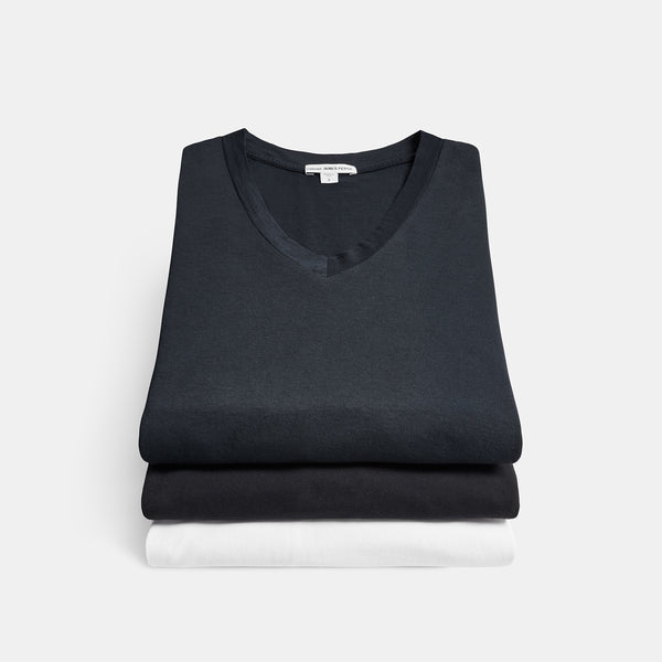 Deep V Neck T-shirt – PARVA COLLECTION