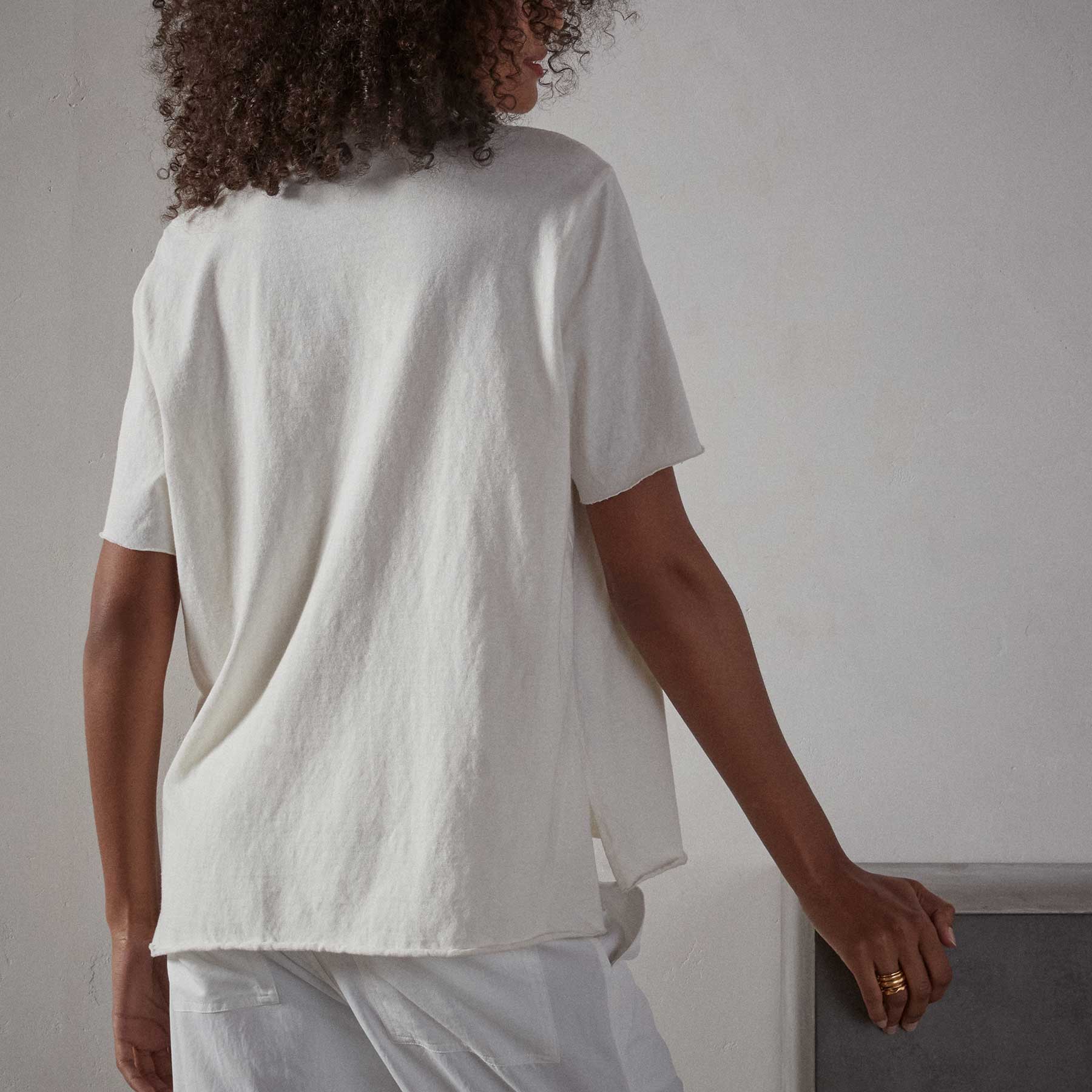 High Twist Jersey Oversized Polo - Everest White Pigment | James