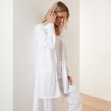 Knit Jersey Pajama Pant - White